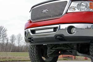 Ford F-150 LED Light Mount - Bumper - Rough Country - 20-inch Dual-Row or Single-Row - Black - '06-'08